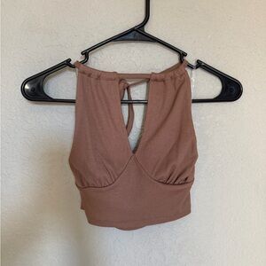 Cotton- On open back crop top